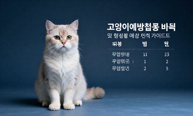 고양이예방접종비용 관련 이미지 - 고양이 예방접종 비용 및 항목별 예상 견적 가이드