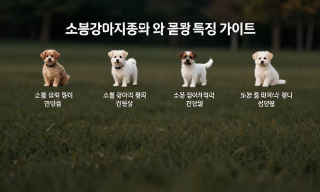 소형강아지종류 관련 이미지 - 초보 견주를 위한 소형강아지종류 및 품종별 특징 비교 가이드